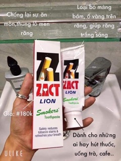 KEM ĐÁNH RĂNG CHO NGƯỜI HÚT THUỐC