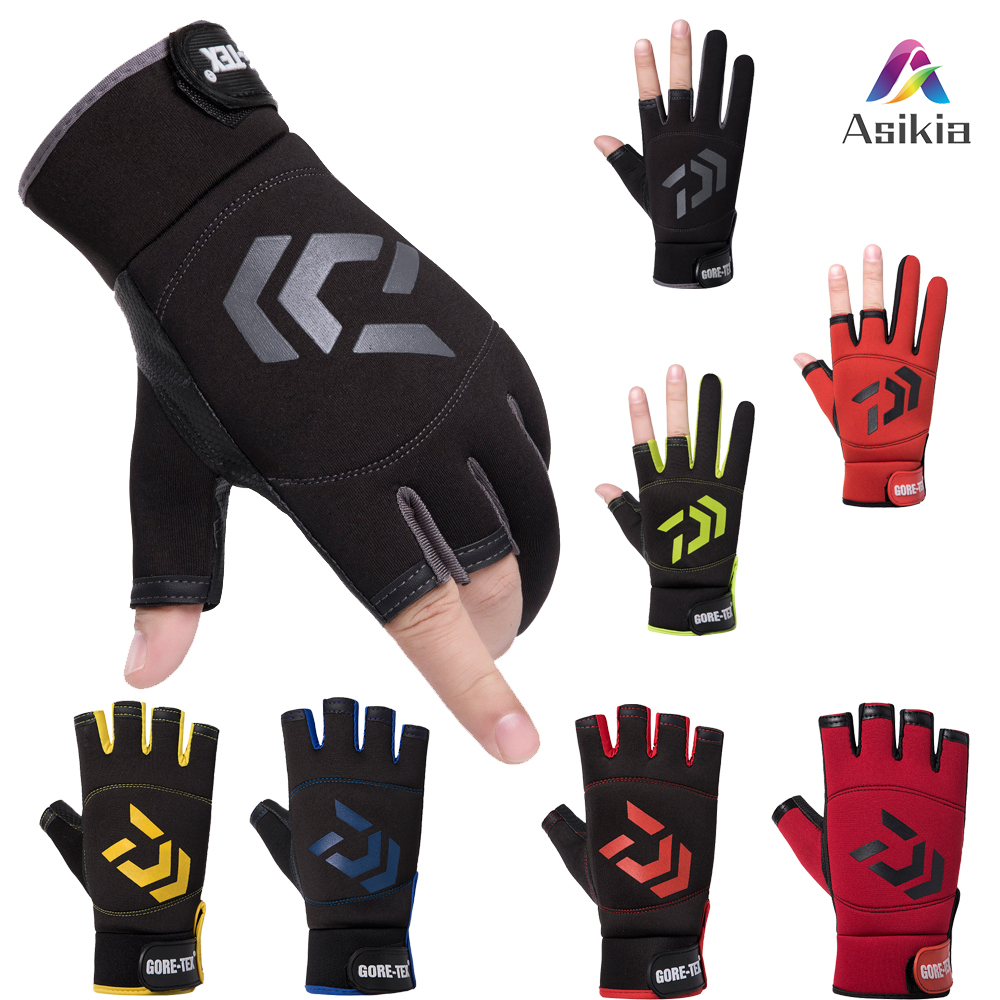 Một cặp găng tay chống trượt kháng nước cho thể thao ngoài trời/đạp xe/câu cá/thể hình