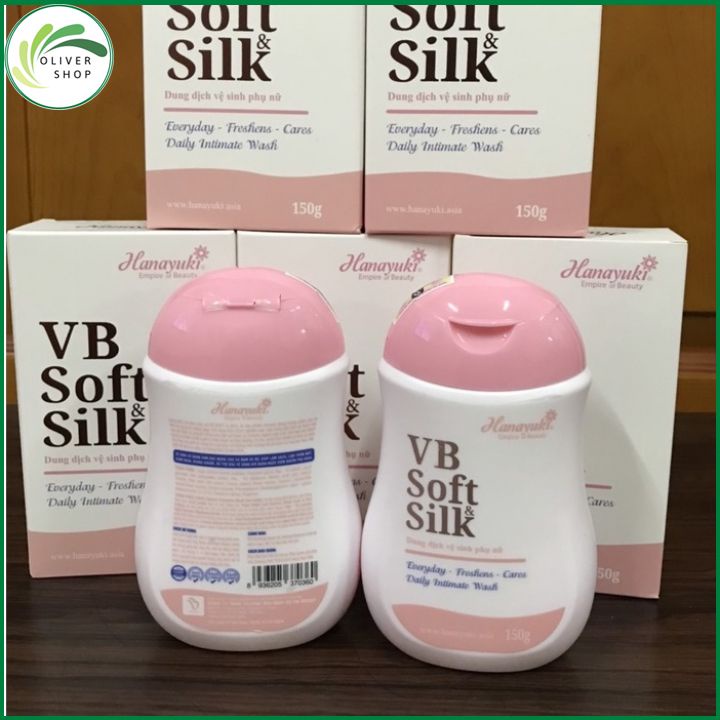 Dung Dịch Vệ Sinh Hanayuki VB Soft & Silk 150gr  - Nước Rửa Phụ Khoa Chính Hãng