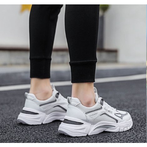 Giày thể thao nam off whitf mẫu mới 2022, Giày sneaker nam tăng chiều cao 5cm