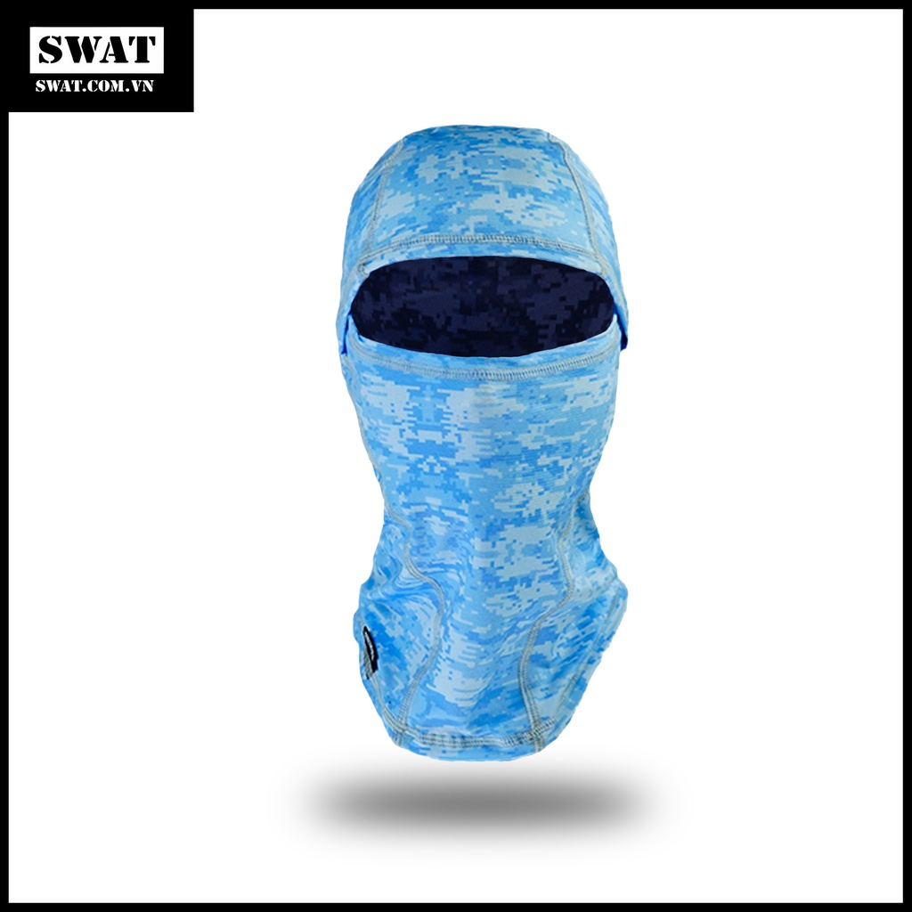 Khẩu trang trùm đầu SWAT 3in1 mẫu camo xanh dương - khẩu trang thời trang