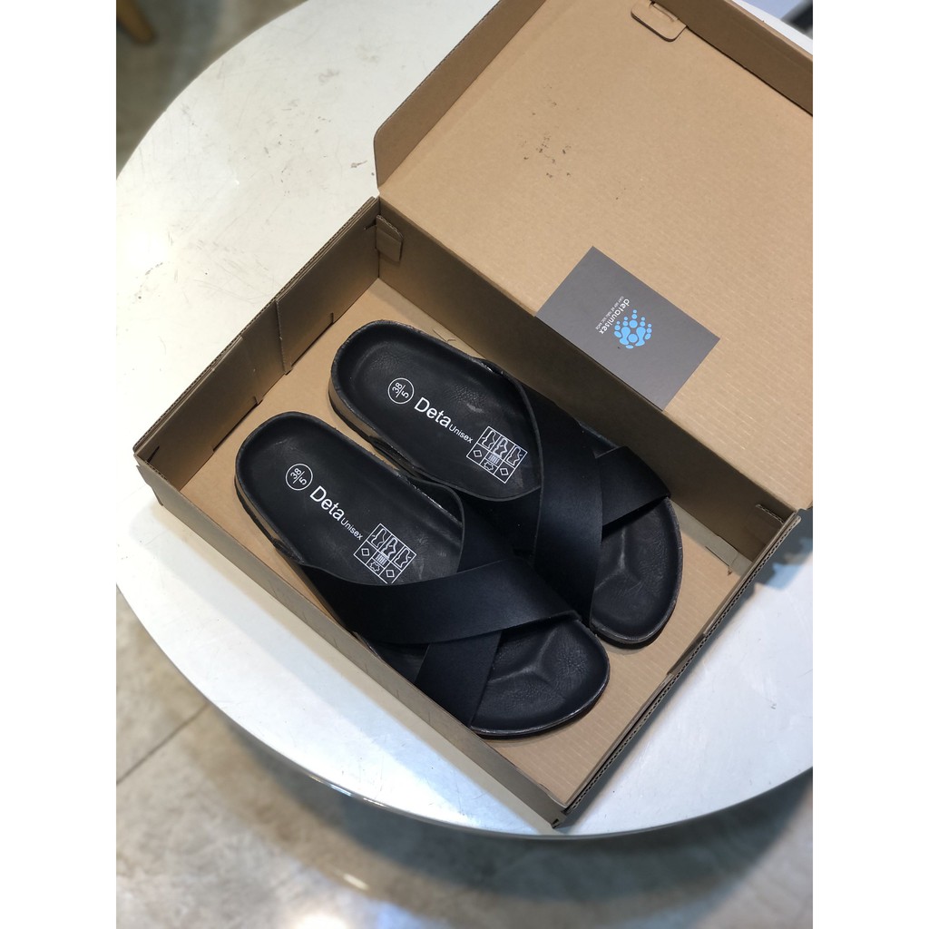 [SALE 50%] DÉP BIRKEN NAM NỮ QUAI CHÉO X ĐẾ TRẤU - PHONG CÁCH BIRKENSTOCK - DETA23F