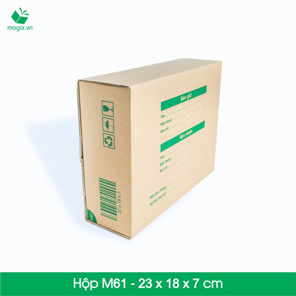 Combo 10 Thùng carton - Mã HN_M61 - Kích thước 23x18x7 (cm)