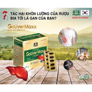 Goliver Maxx bổ gan, mát gan, giải độc, hạ men gan, tăng cường chức năng gan silymarin