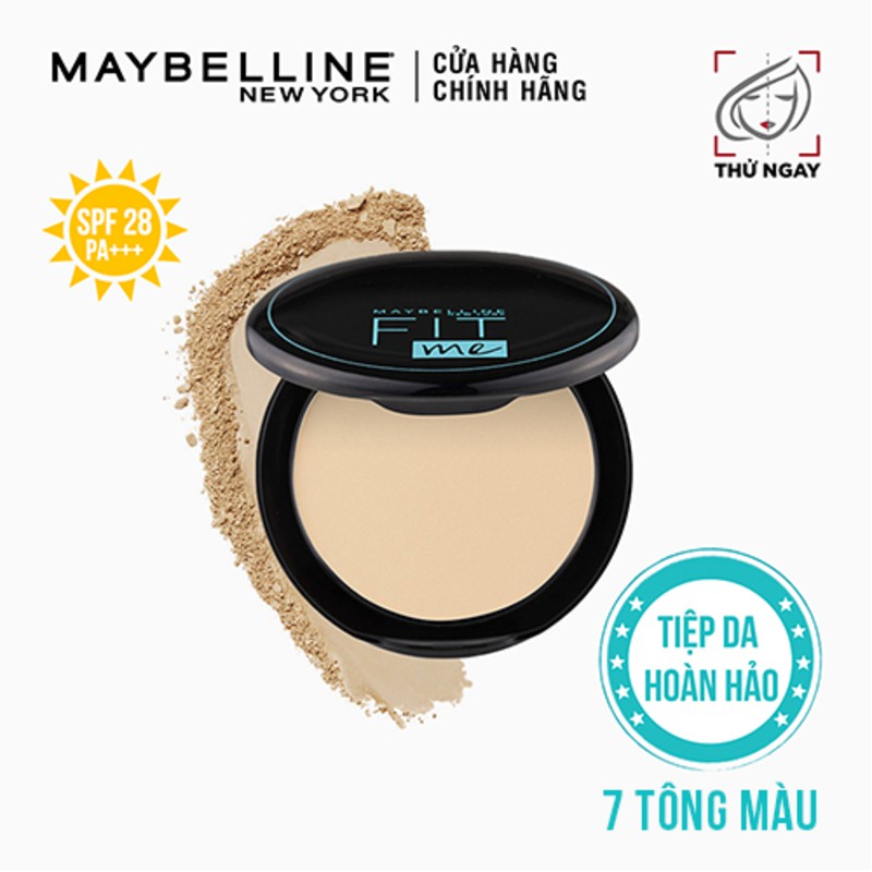 Phấn Nền Kiềm Dầu Chống Nắng 12H SPF28 Mịn Lì Fit Me Maybelline New York Compact 6g