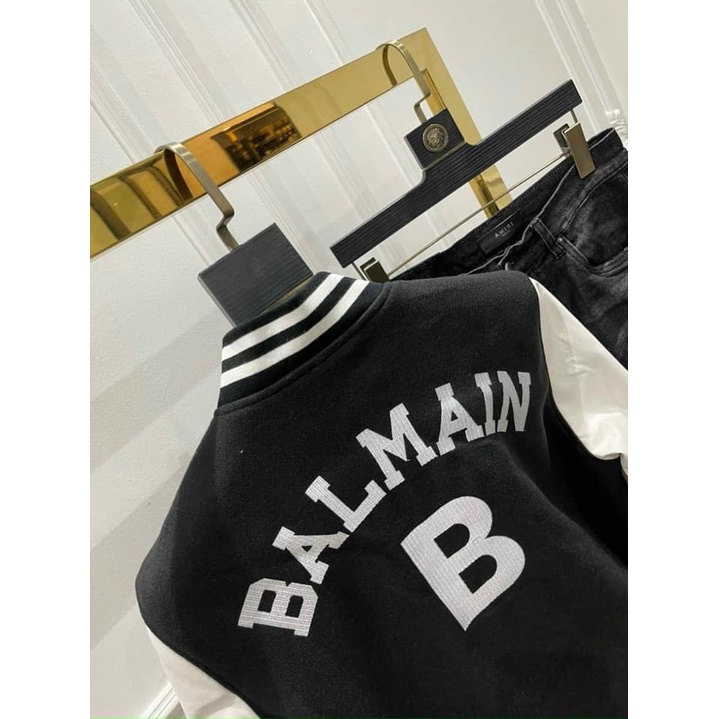 Áo khoác Bomber Nam Nữ Kẻ 3 Sọc Tay Teddy Nỉ bông