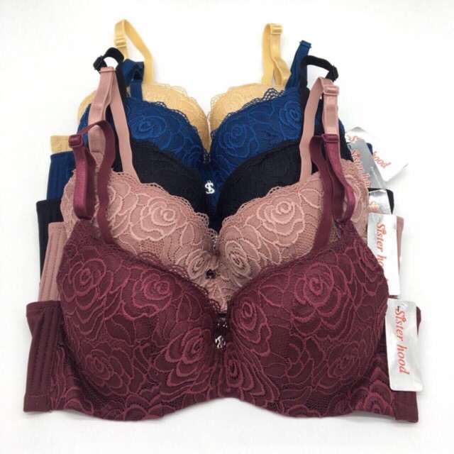 Áo lót nữ áo ngực ren Thái lan mút mỏng có gọng bigsize cup B Sister Hood 937 size 36 đến size 42 thời trang nữ