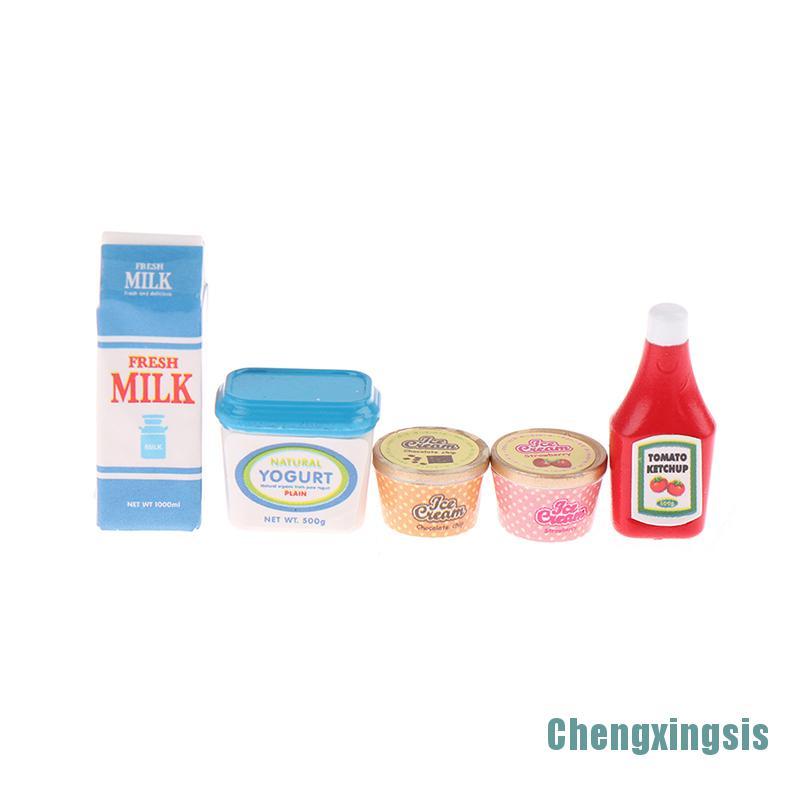 Bộ 5 Mô Hình Thức Ăn Mini Trang Trí Nhà Búp Bê