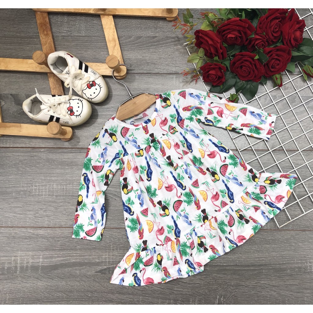 Đầm đuôi cá tay dài cho bé gái