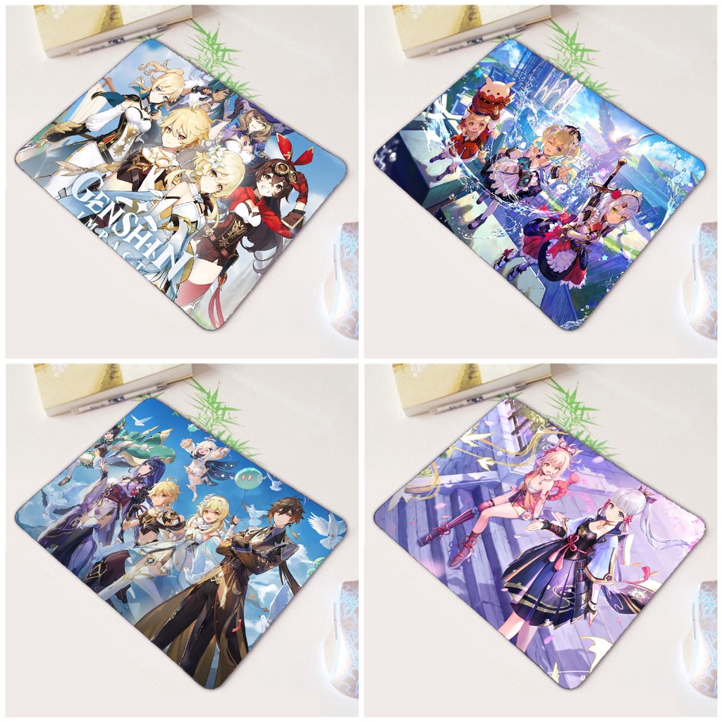 (50 mẫu) Miếng lót chuột in hình GENSHIN IMPACT kê di chuột tiện lợi game chibi anime M2