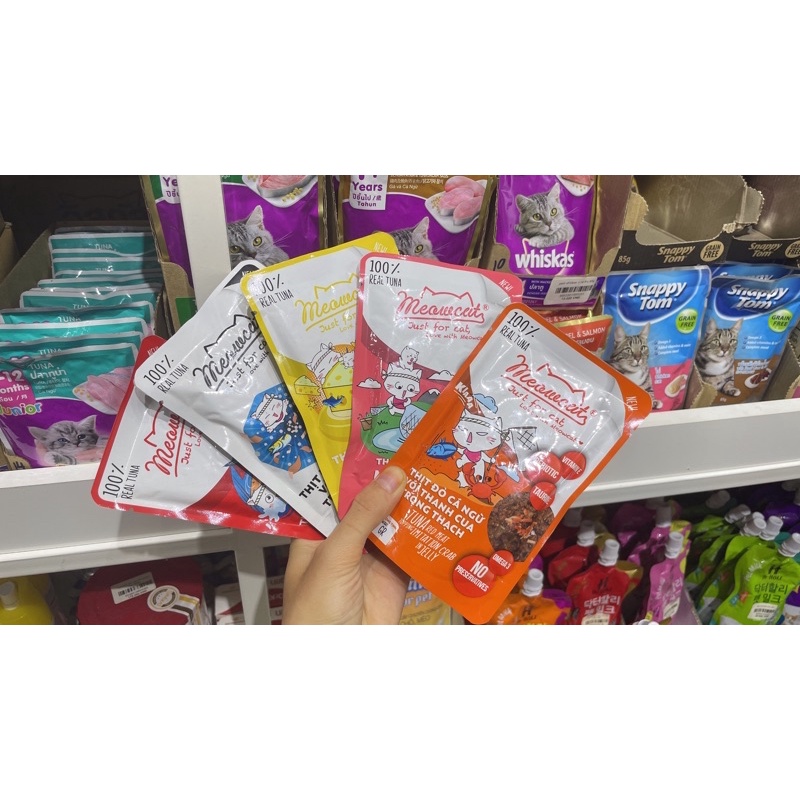 combo 10 gói pate meowcat mix vị