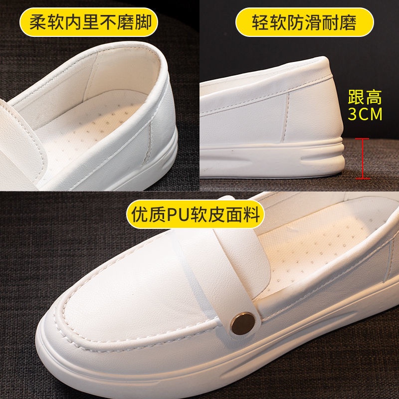 Giày Lười Màu Trắng Thời Trang Trẻ Trung Cho Nữ