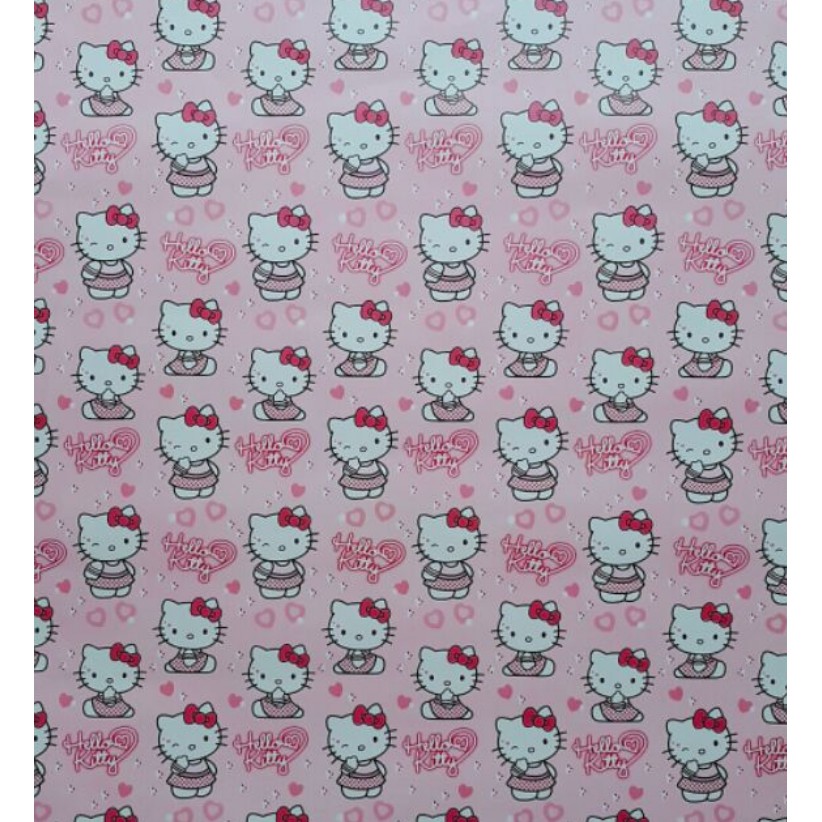 Cuộn 10m giấy dan tường KITTY DỄ THƯƠNG khổ rộng 45cm