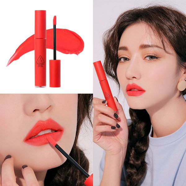 Son kem lì 3CE Velvet Lip Tint: Save Me | Màu San Hô Neon xách tay không hộp xách tay không hộp xách tay không hộp