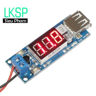 Mạch Hạ Áp Hiển Thị Led Cổng USB 5V 2A