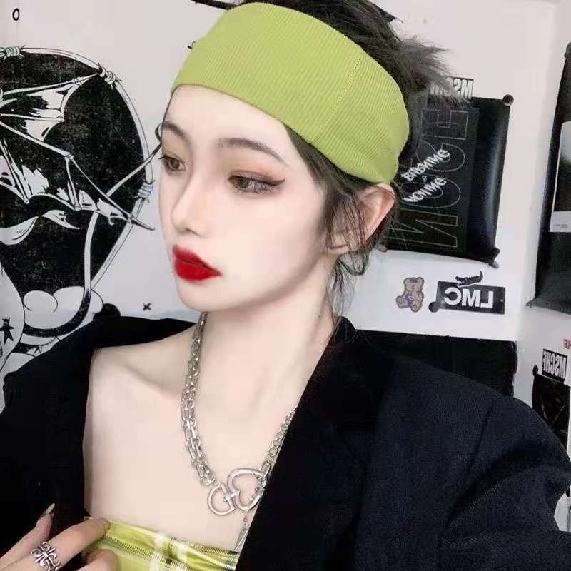 Băng Đô Thể Thao Dệt Kim Co Giãn Phong Cách Hàn Quốc Cho Nam Nữ