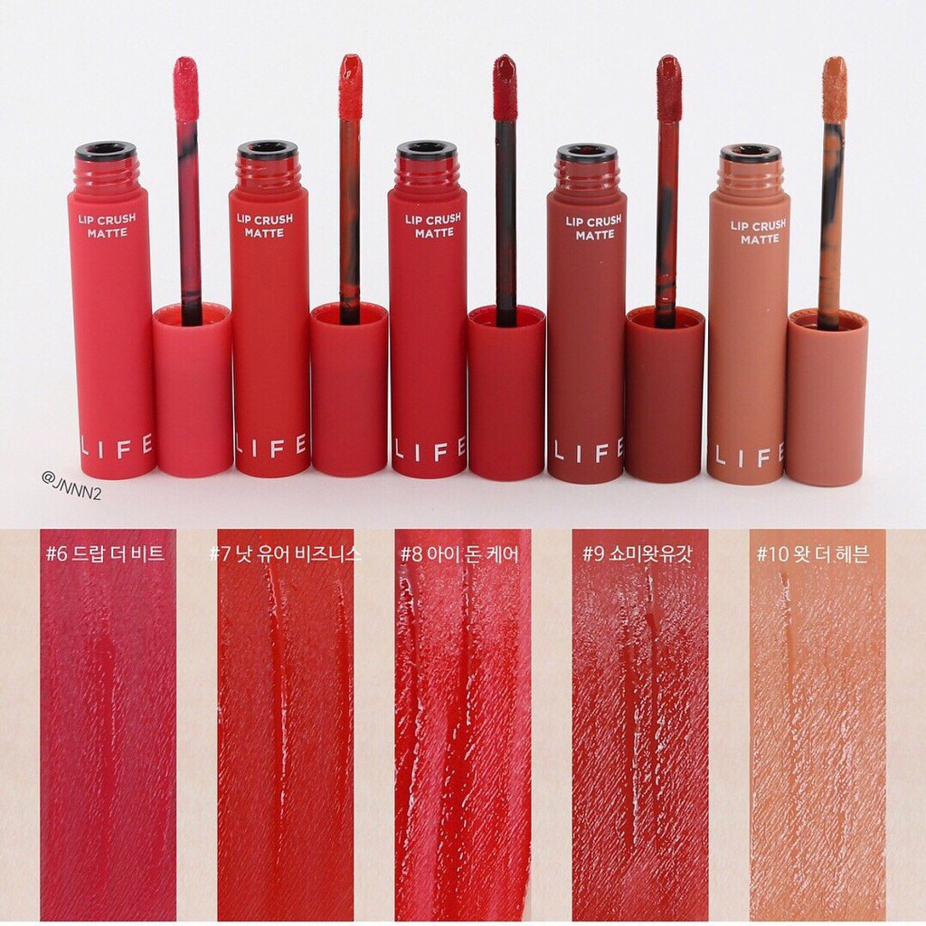 (Thanh lý dọn kho còn số 9) SON KEM LÌ It's Skin Life Color Lip Crush Matte