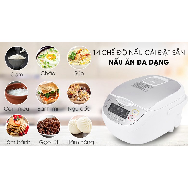 SR-CP108NRA - Nồi cơm điện tử Panasonic 1 lít SR-CP108NRA- Hàng chính hãng - Smart House