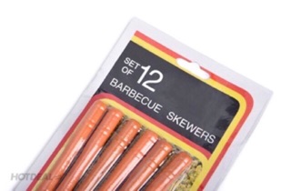 Bộ xiên que inox 12 cái