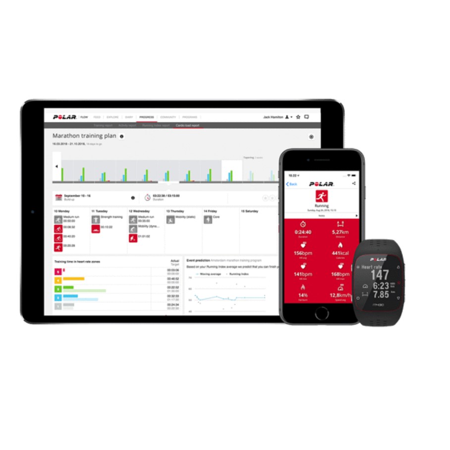 Đồng hồ thể thao thông minh Polar M430 - Bảo Hành 24 tháng chính hãng