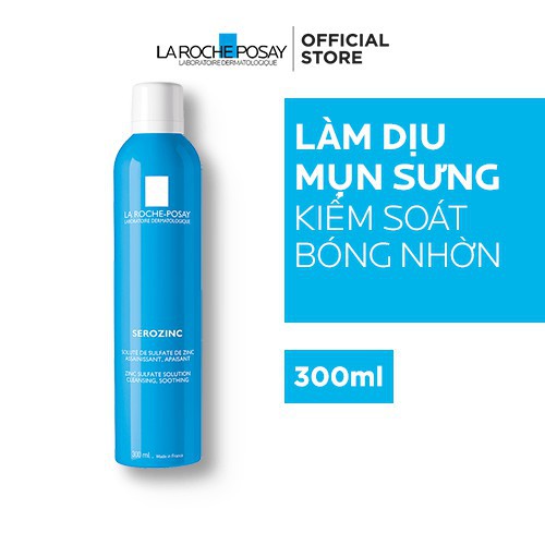 Nước khoáng giúp làm sạch & làm dịu da La Roche-Posay Serozinc 300ml