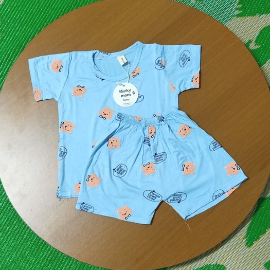 Đồ bộ cho bé gái bé trai tay cộc MINKY MOM SAMSHOP nhiều họa tiết, thời trang trẻ em thun lạnh sơ sinh 0/1/2/3/4 tuổii