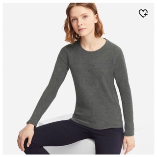 Áo Heattech nữ Uniqlo chất nỉ tơ