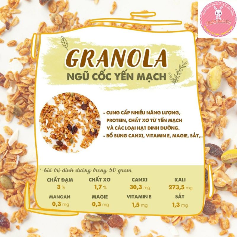 GRANOLA ngũ cốc yến mạch 250 gram