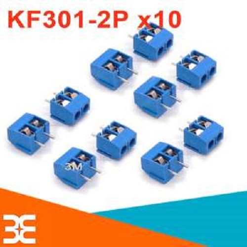 Combo 10 Cọc Nguồn Hàn Mạch KF301-2P 300V 15A Xanh Dương