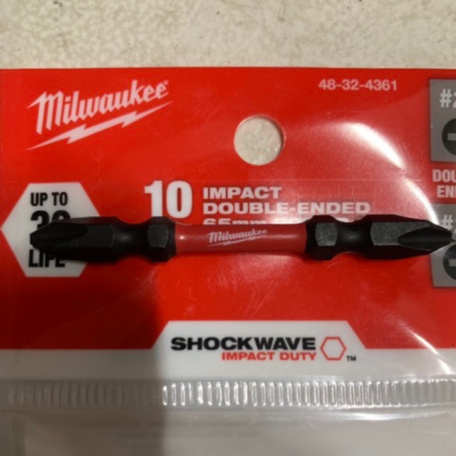 Milwaukee Mũi vít PH1-PH3 x 65mm chính hãng 48-32-4361