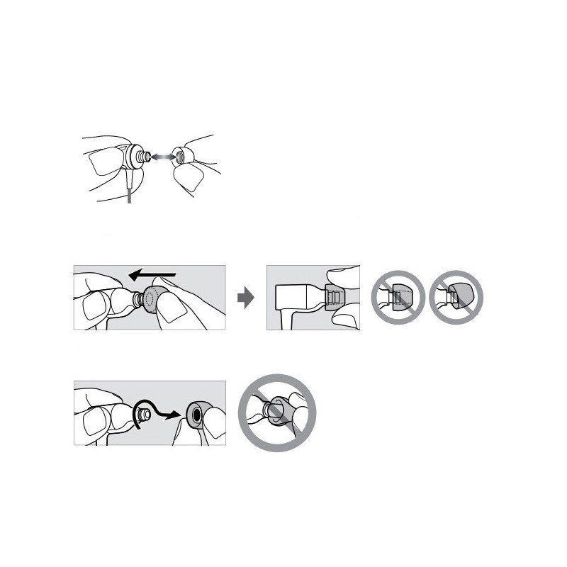 Nút Bọc Tai Nghe Nhét Tai Bằng Silicon Cho SONY WI C400 C300 XB400 C200