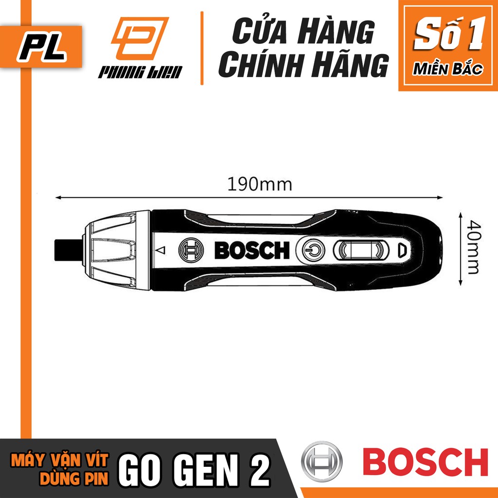 Máy Vặn Vít Dùng Pin Bosch Go Gen 2 (3.6V-1,5AH) - Hàng Chính Hãng