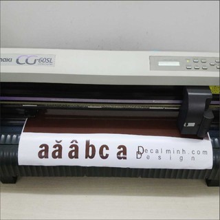 Bảng chữa cái Tiếng Việt bằng Decal có keo sẵn ( 29 chữ cái )