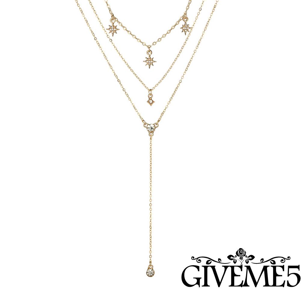 Dây chuyền hợp kim phối nhiều lớp thời trang dành cho nữ