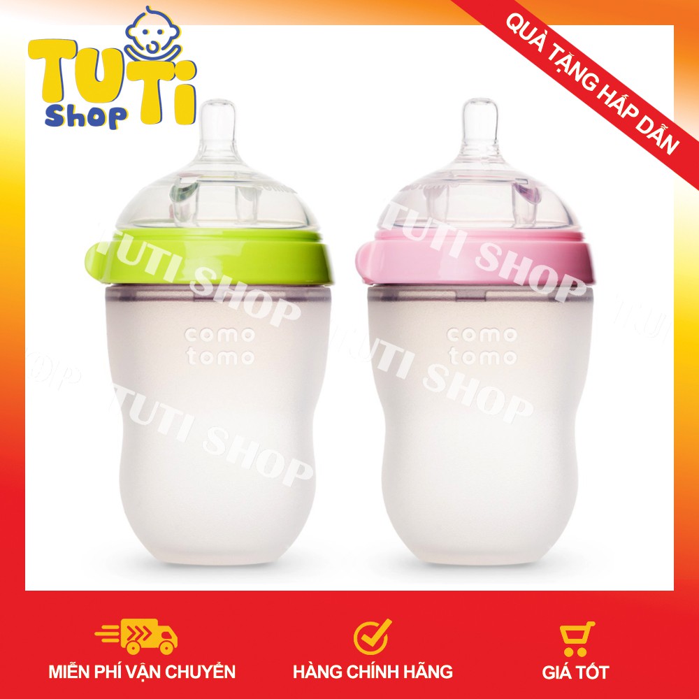 [tặng quà kèm theo] bình sữa como comotomo 150ml/250ml [hàn quốc]