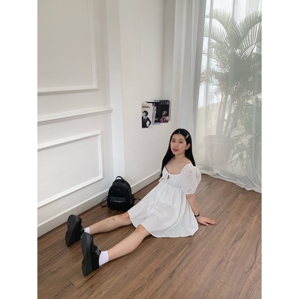 Lisa Dress - Đầm tay bồng dáng xoè mặc được 3 kiểu phong cách trẻ trung