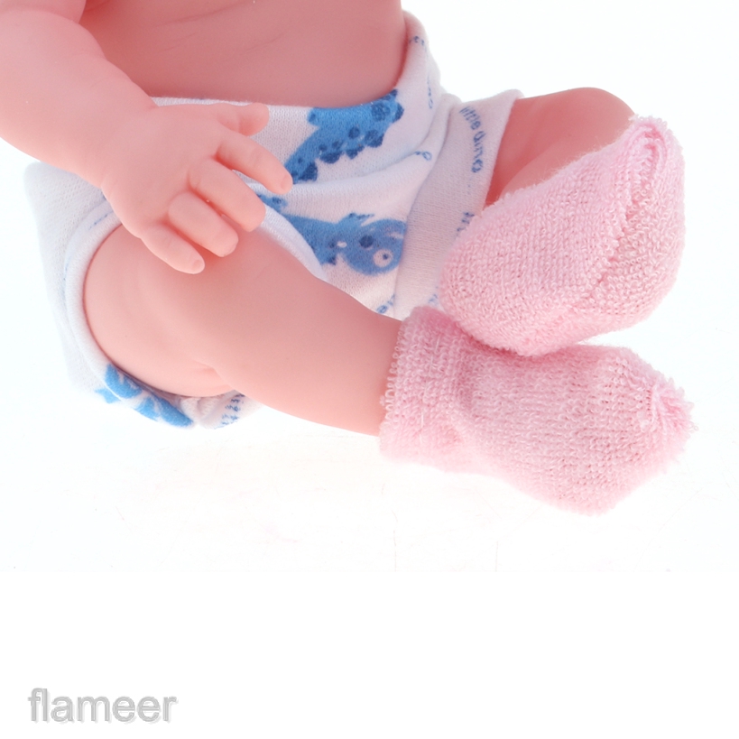 Mô Hình Búp Bê Em Bé Sơ Sinh Bằng Vinyl Màu Hồng Dùng Làm Quà Tặng Sinh Nhật