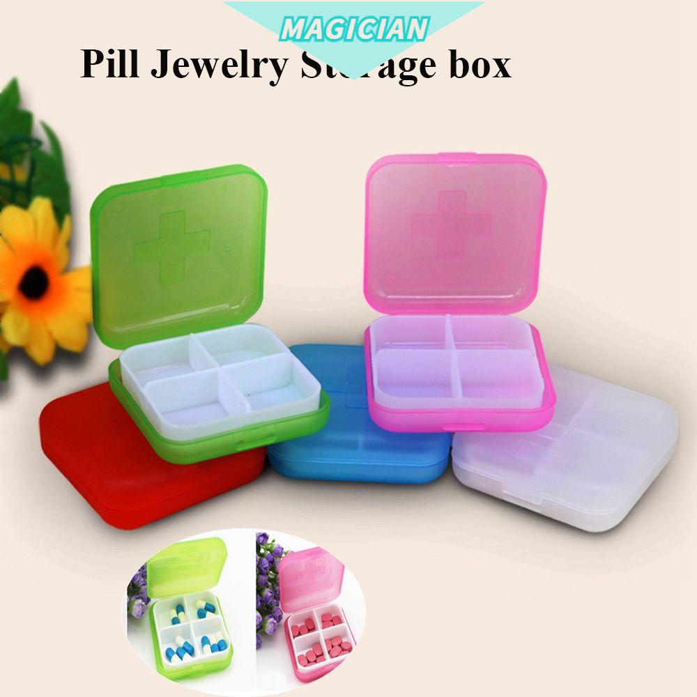 Hộp Nhựa Trong Suốt 5 Màu Sắc Dùng Đựng Đồ Trang Sức Tiện Lợi