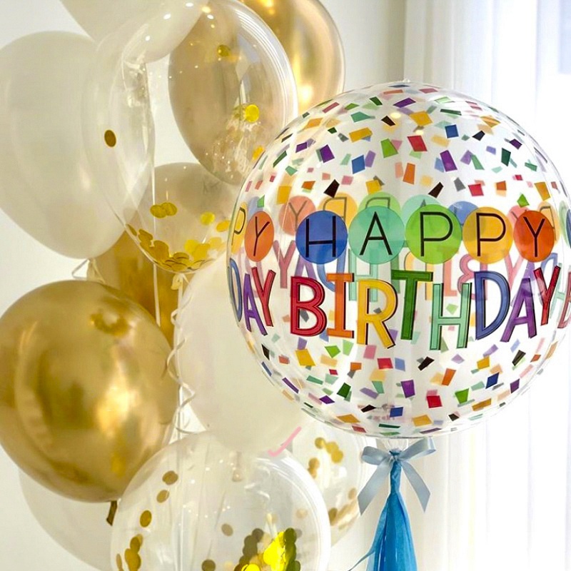 Bong Bóng Hình Trái Banh 4D Trang Trí Tiệc