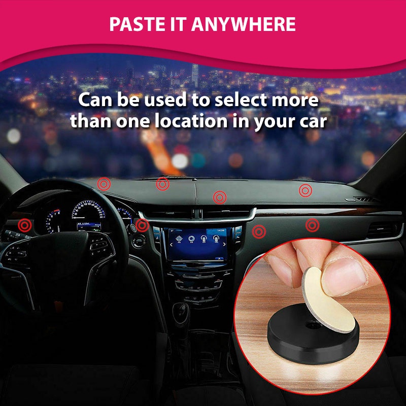 Giá Đỡ Điện Thoại Mini Bằng Kim Loại Hít Nam Châm Ổn Định Cho Xe Hơi