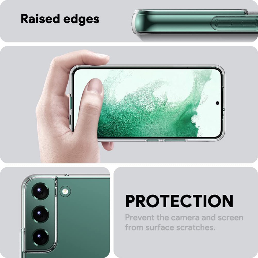 Ốp lưng trong suốt siêu mỏng dành cho Samsung Galaxy S8 S9 S10 S20 S21 S22 Plus Note 8 9 10 20 Ultra
