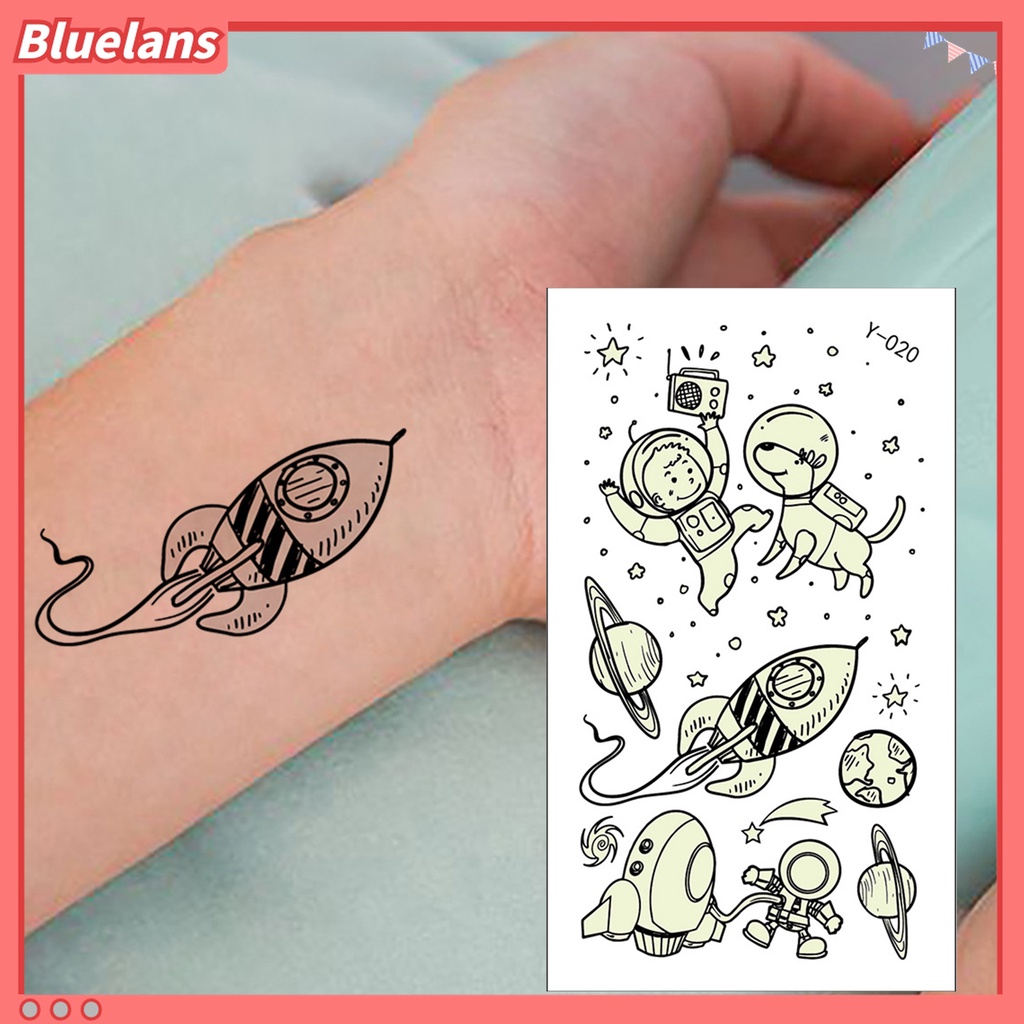 Hình Xăm Tạm Thời Bằng Giấy Họa Tiết Vũ Trụ Dễ Thương Thân Thiện Với Môi Trường