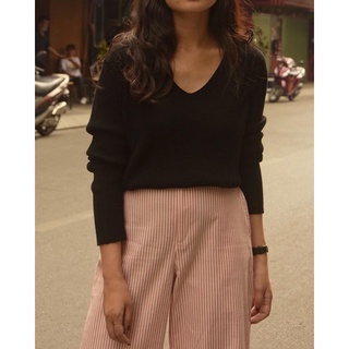 V-Neck Wool Top