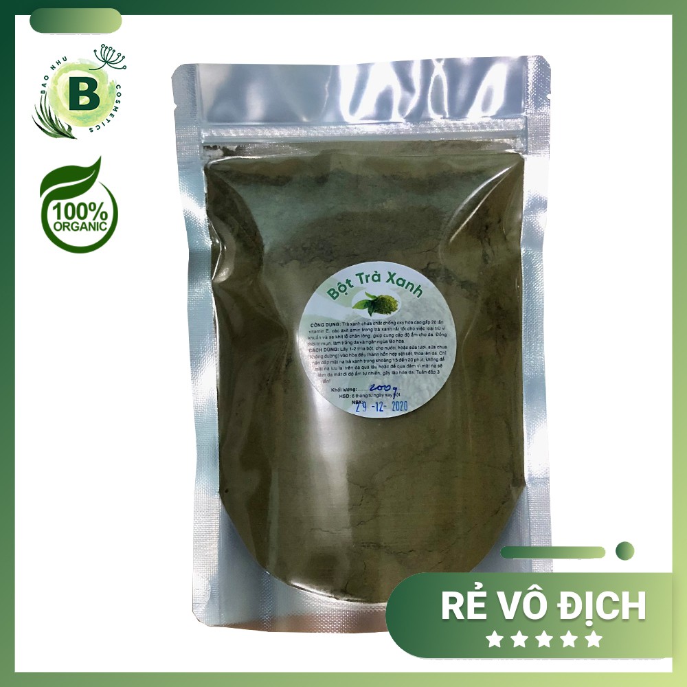 Bột Trà Xanh Dưỡng Da Handmade