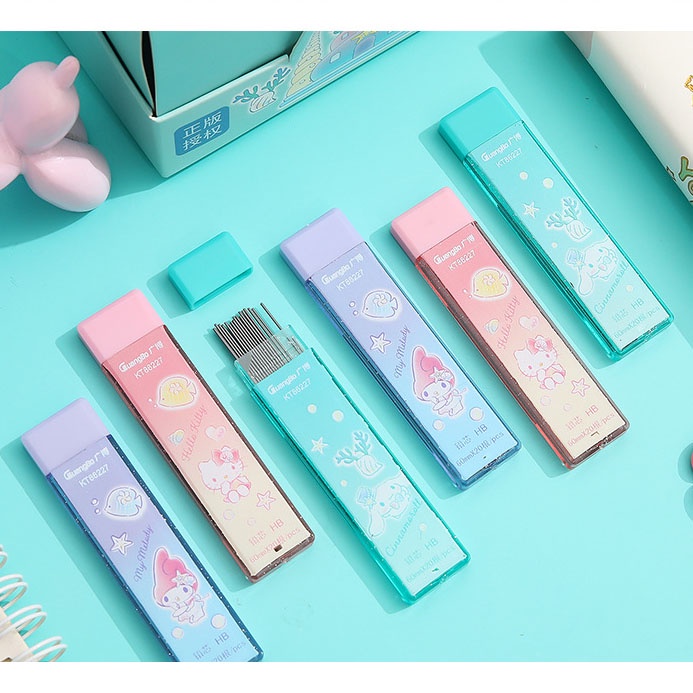 Hộp ngòi chì kim HB 0,5mm Sanrio Characters