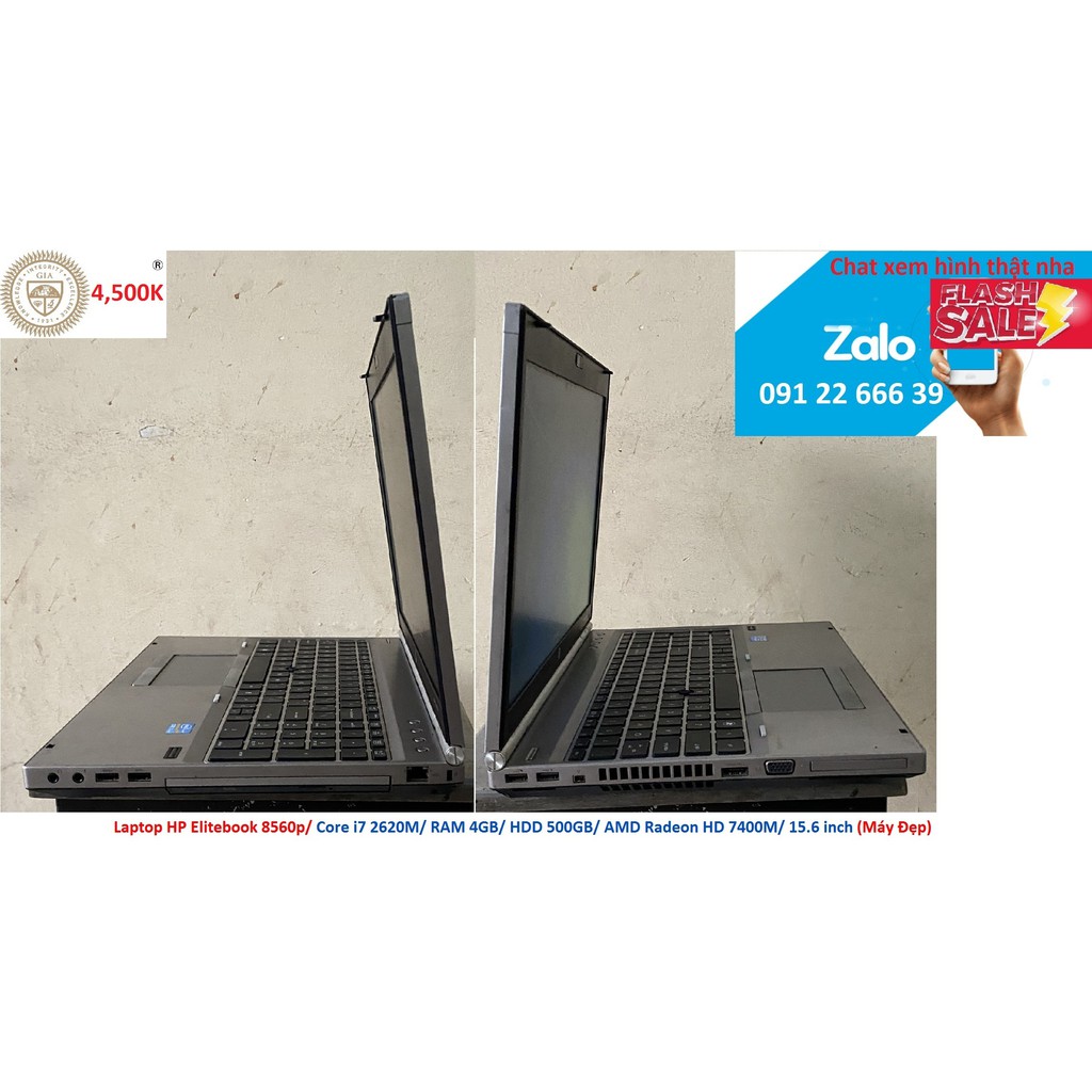 Laptop HP Elitebook 8560p/ Core i7 2620M/ RAM 4GB/ HDD 500GB/ AMD Radeon HD 7400M/ 15.6 inch (Máy Đẹp) | BigBuy360 - bigbuy360.vn