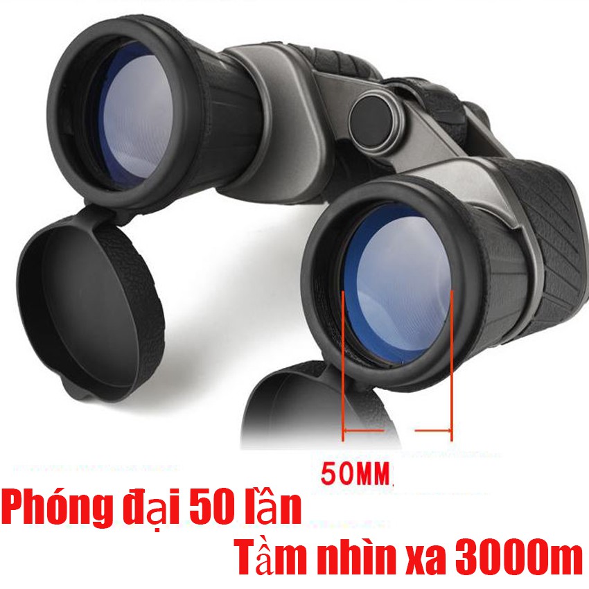 Ống nhòm Baigish 10×50 cao cấp - Chuyên dụng quân sự, du lịch, dã ngoại, quan sát - Khả năng thu phóng lên đến 10x lần