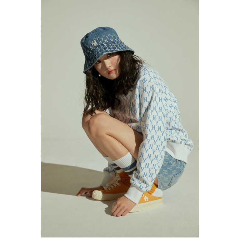 (HÀNG XUẤT XỊN) Mũ / Nón Bucket Jean N20 M//L//B N//Y MONOGRAM DENIM BUCKET HAT BLUE Made in viet/nam full tag One size