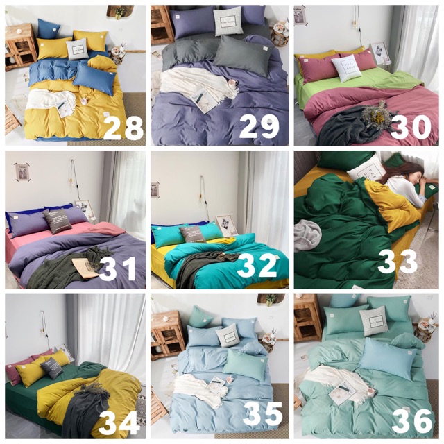Bộ chăn ga gối cottong tici chuyên dùng cho homestay(chưa kèm ruột)