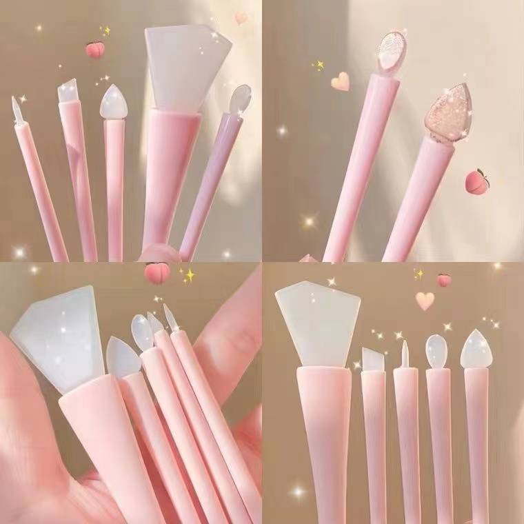 Bộ 5 Dụng Cụ Quét Mặt Nạ DIY Bằng Silicone Tiện Dụng